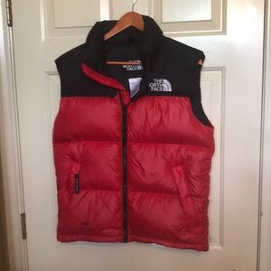 Mens North Face Red Vest 